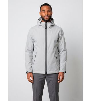 ECOALF para hombre. MCMGAJKDILUV0434W26-604 Chaqueta Diluvio gris azulado (XL), Casual, Poliéster Reciclado