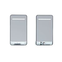 espejo led con cargador wireless led antivaho 80x90 negro 4000k neutra