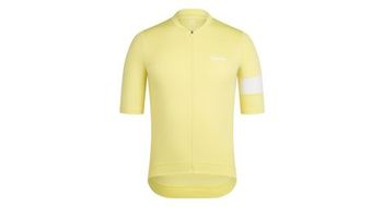 Rapha core maillot de manga corta amarillo blanco hombre