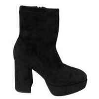 shoes zapatos de tacon botin licra antelina tacon plataforma para mujer