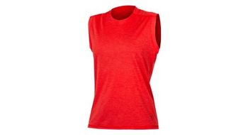 Camiseta endura singletrack mujer rojo granada