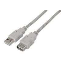 cable usb 20 alargador aisens a101-0013 18m hasta 25w 60mbps beige