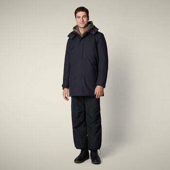 Save The Duck Parka D41584M WOLT21/3 SAM-90010 BLUE BLACK para hombre