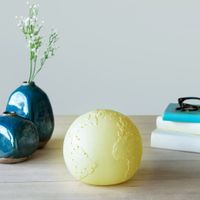 paint your own earth battery operated lamp