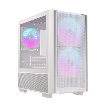 Caja Einarex PULSE PM150 RGB Blanca Vidrio Templado Micro-ATX RGB