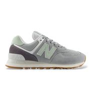 new balance para mujer w574v2li zapatillas 574 gris 38 plano cordones casual