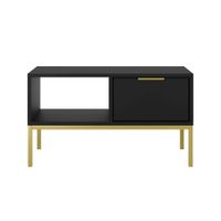 mesa de centro 80 cm tableros de particulas negro
