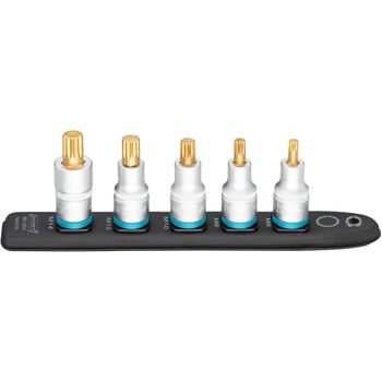 Hazet 990-sr/5 Smartrail ∙ Conector De Cable De Plástico Flexible ∙ Cuadrado Hueco 1/2 Pulgadas (12,5 Mm) ∙ Perfil Con Estriado Interior Xzn ∙ M6 ∙ M8 ∙ M10 ∙ M12 ∙ M14 ∙ Número De Herramientas: 5