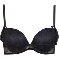 lisca relleno deseo real sujetador push-up negro para mujer