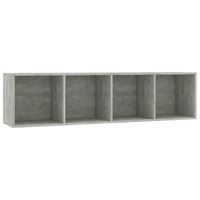 estanteriamueble tv  mueble de salon  armario tv gris hormigon 143x30x36 cm