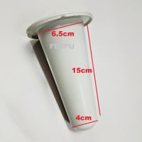 cono de centro de flores para cementeriocolor blanco15 cm