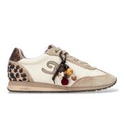 carmela para mujer 16423402-beige zapatillas de piel 164234 beige 36 plano cordones casual