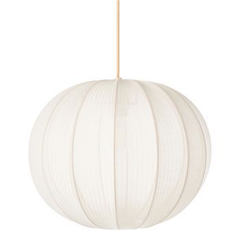 Lámpara Colgante De Diseño Moderno Lámpara De Techo Pantalla De Nylon Sintético Blanco Marieta