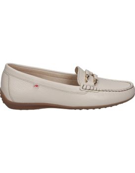Zapatos Mocasines De Piel Para Mujer Fluchos Bruni F2156 Color Hielo 37
