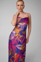 vestido largo estampado de marciano