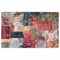 alfombra lavable patchwork multicolor 160x230 cm vidaxl
