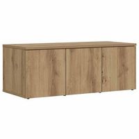 mueble para tv madera contrachapada roble artisan 80x34x30 cm vidaxl