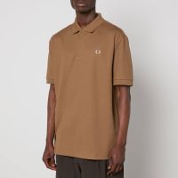 fred perry cotton-pique polo shirt - s