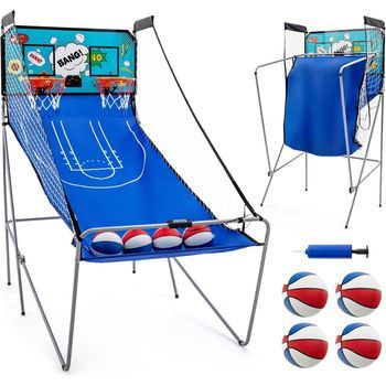 Baloncesto Juguete Contador Y Marcador Electrónico Costway 206 X 110 X 206 Cm Verde