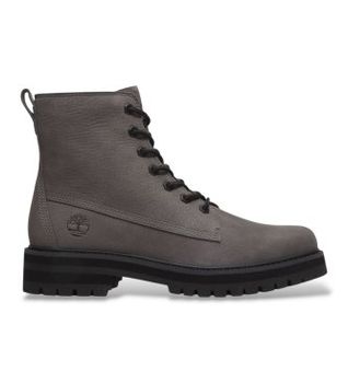 Timberland para hombre. TB0A41CGEJV1 Botas de piel Britton Drive gris (46), Plano, Cordones, Casual