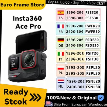 【Envío desde Francia】Cámara de acción Insta360 Ace Pro con sensor Leica de 1/1.3'', pantalla táctil abatible de 2.4'', 8K HDR, soporte magnético, resistente al agua
