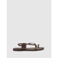 kamome trends sandalias sandalia de dedo jobo marron para mujer