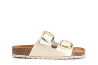 zapatilla mujer doble hebilla light gold 38