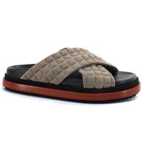 l4k3 sandalias ciabatta portofino slipper beige marrone f23-por para mujer