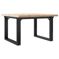 mesa de centrormesa auxiliarrmesita de centro marco o madera maciza pino y hierro 70x70x405cm