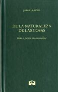 de la naturaleza de las cosas