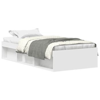 Estructura De Cama Blanca 100x200 Cm