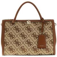 guess bolso de mano bolso de mano audrey monogramme logo latte para mujer
