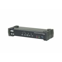 conmutador kvm aten cs1924m 4 puertos usb 30 displayport 4k mst con cables