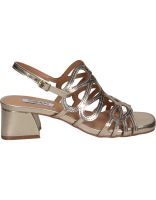 sandalias para mujer chk10 melania 05 dorado 36