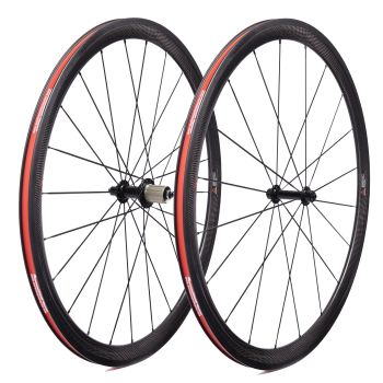 [EU Direct] CSC UCI Certified 38mm Carbon Wheelset, 700C Roma Brake V-Brake Wheels, R13 AS511SB Hub Road Bicycle Wheelse