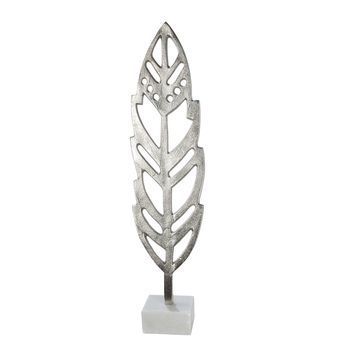Gilde Figurita Decorativa Pluma Sobre Base H. 65 Cm