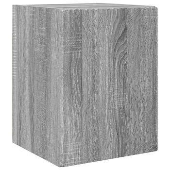 Mueble De Tv | Mueble De Salón | Gabinete De Tv Montado En La Pared Gris Sonoma 30 X 31 X 40 Cm