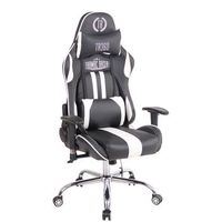 silla gamer masajeante limit xm simil cuero negroblanco 51x67x128 cm clp