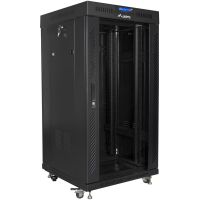 armario rack lanberg ff01-6622-12bl 22u 600x600mm negro termostato lcd cierre seguridad