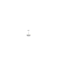 lampara de mesa zafferano led de aluminio blanco 2w ip65 regulable