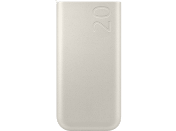 Powerbank - Samsung EB-P4520XUEGEU, Batería externa, 20000 mAh, USB Tipo C, 3 puertos, Carga rápida Beige