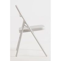 pack 6 sillas plegables para eventos niza de acero reforzado 764140 cm - blanco