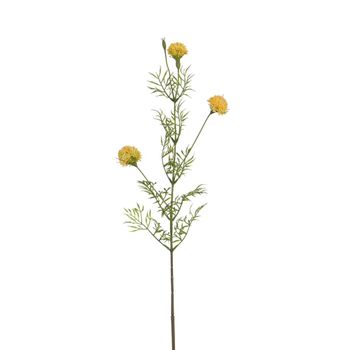 Tallo de crisantemo ping pong artificial amarillo h78