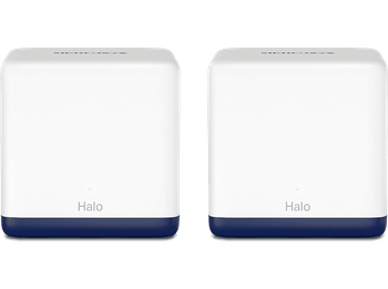 Sistema WiFi Mesh - Mercusys Halo H50G, ‎1900 Mbps, MU-MIMO, Pack x2, Blanco