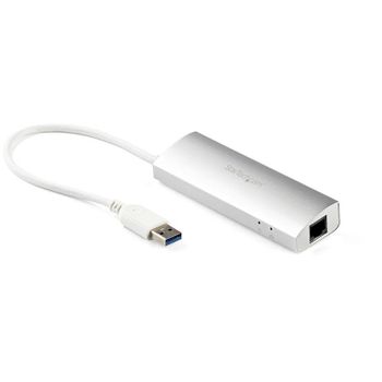Tarjeta de Red Startech Hub USB 3.2 Gen 1 5Gbps con Ethernet Gigabit y 3 Puertos USB-A