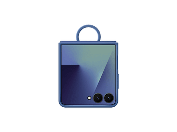 Funda - Samsung, Para Samsung Galaxy Z Flip7, De Silicona con anillo, Azul