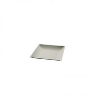 plato cuadrado de fibra blanca 11x11cm 100 unidades
