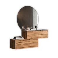 composicion bano lavabo derecha 4 piezas solmira roble en mdf