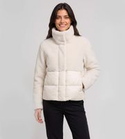 colmar para mujer 22000010-1jd chaqueta acolchada de borreguito blanco roto 40 casual poliester