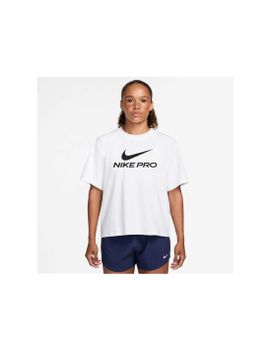 Camiseta de Fitness Nike Np Df 365 Ss Loose Mujer Blanco